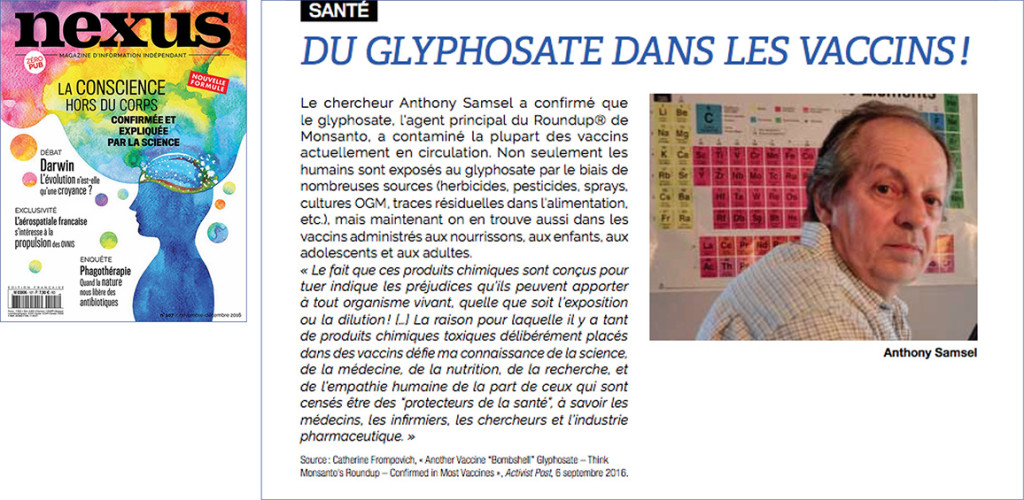 glyphosate vaccins 