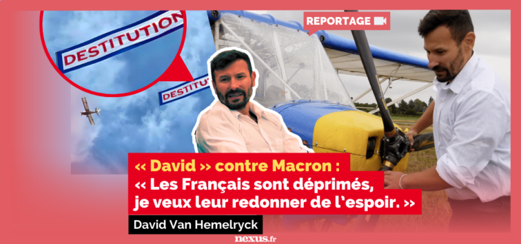 REPORTAGE David Van Hemelryck « David » contre Macron : « Les Français sont déprimés, je veux leur redonner de l’espoir.