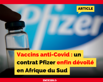 Vaccins anti-Covid : un contrat Pfizer enfin dévoilé en Afrique du Sud