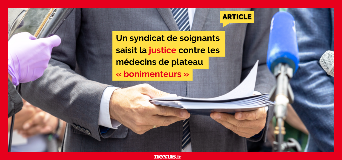 Un syndicat de soignants saisit la justice contre les médecins de plateau « bonimenteurs »