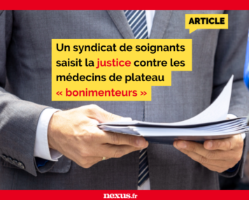 Un syndicat de soignants saisit la justice contre les médecins de plateau « bonimenteurs »