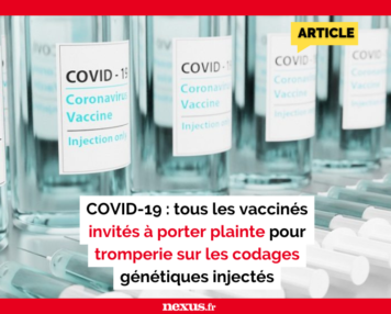 tromperie sur les codages génétiques injectés